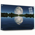 Moon Reflection Over Water – Serene Celestial Wall Art for Home Decor