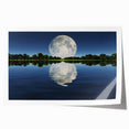 Moon Reflection Over Water – Serene Celestial Wall Art for Home Decor
