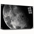 Moon Surface Close-Up – Detailed Lunar Celestial Wall Art for Home