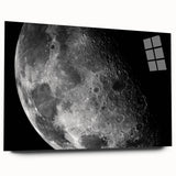 Moon Surface Close-Up – Detailed Lunar Celestial Wall Art for Home