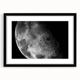 Moon Surface Close-Up – Detailed Lunar Celestial Wall Art for Home