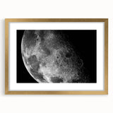 Moon Surface Close-Up – Detailed Lunar Celestial Wall Art for Home