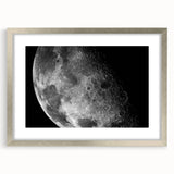 Moon Surface Close-Up – Detailed Lunar Celestial Wall Art for Home