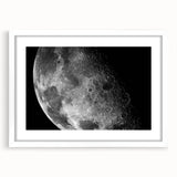 Moon Surface Close-Up – Detailed Lunar Celestial Wall Art for Home