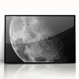 Moon Surface Close-Up – Detailed Lunar Celestial Wall Art for Home