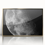 Moon Surface Close-Up – Detailed Lunar Celestial Wall Art for Home