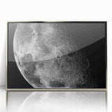Moon Surface Close-Up – Detailed Lunar Celestial Wall Art for Home