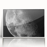 Moon Surface Close-Up – Detailed Lunar Celestial Wall Art for Home