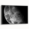 Moon Surface Close-Up – Detailed Lunar Celestial Wall Art for Home