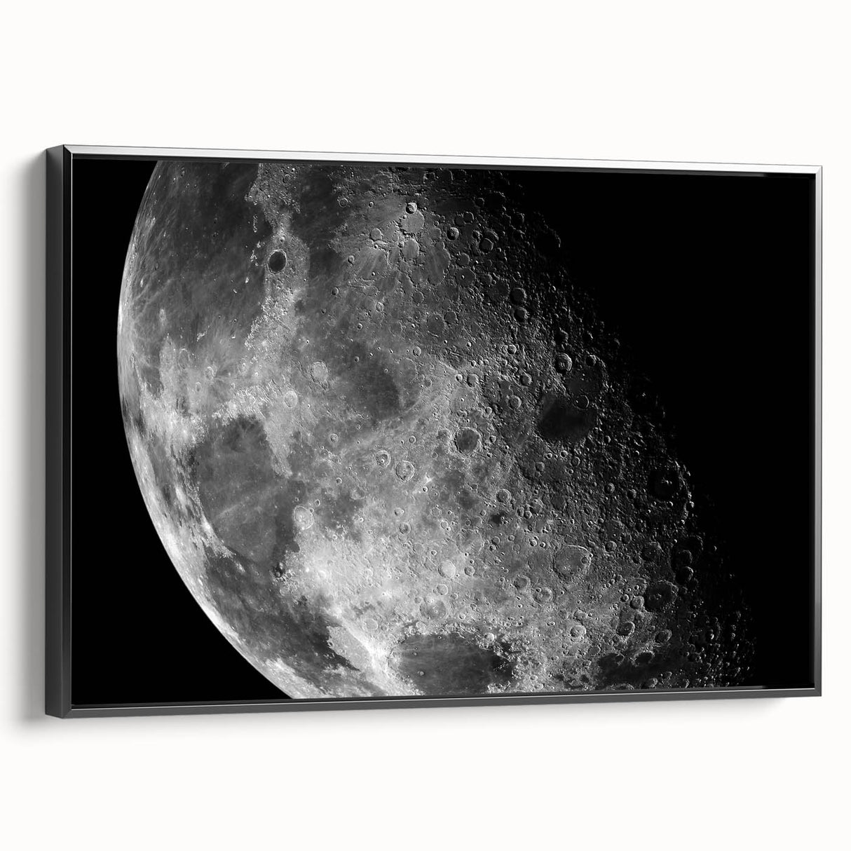 Moon Surface Close-Up – Detailed Lunar Celestial Wall Art for Home