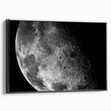 Moon Surface Close-Up – Detailed Lunar Celestial Wall Art for Home