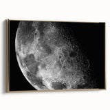 Moon Surface Close-Up – Detailed Lunar Celestial Wall Art for Home