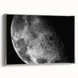 Moon Surface Close-Up – Detailed Lunar Celestial Wall Art for Home