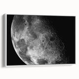 Moon Surface Close-Up – Detailed Lunar Celestial Wall Art for Home