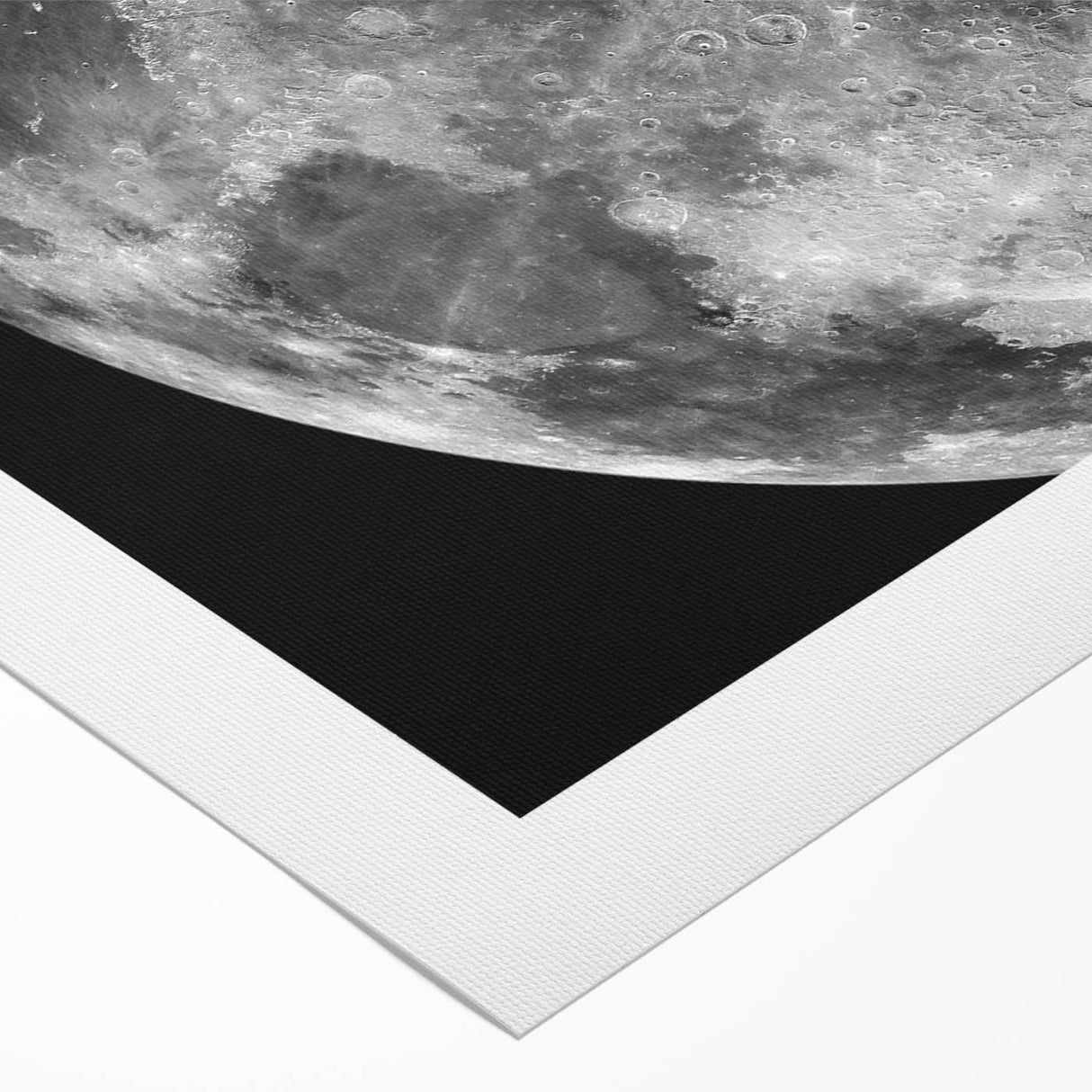 Moon Surface Close-Up – Detailed Lunar Celestial Wall Art for Home