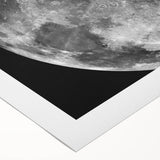Moon Surface Close-Up – Detailed Lunar Celestial Wall Art for Home