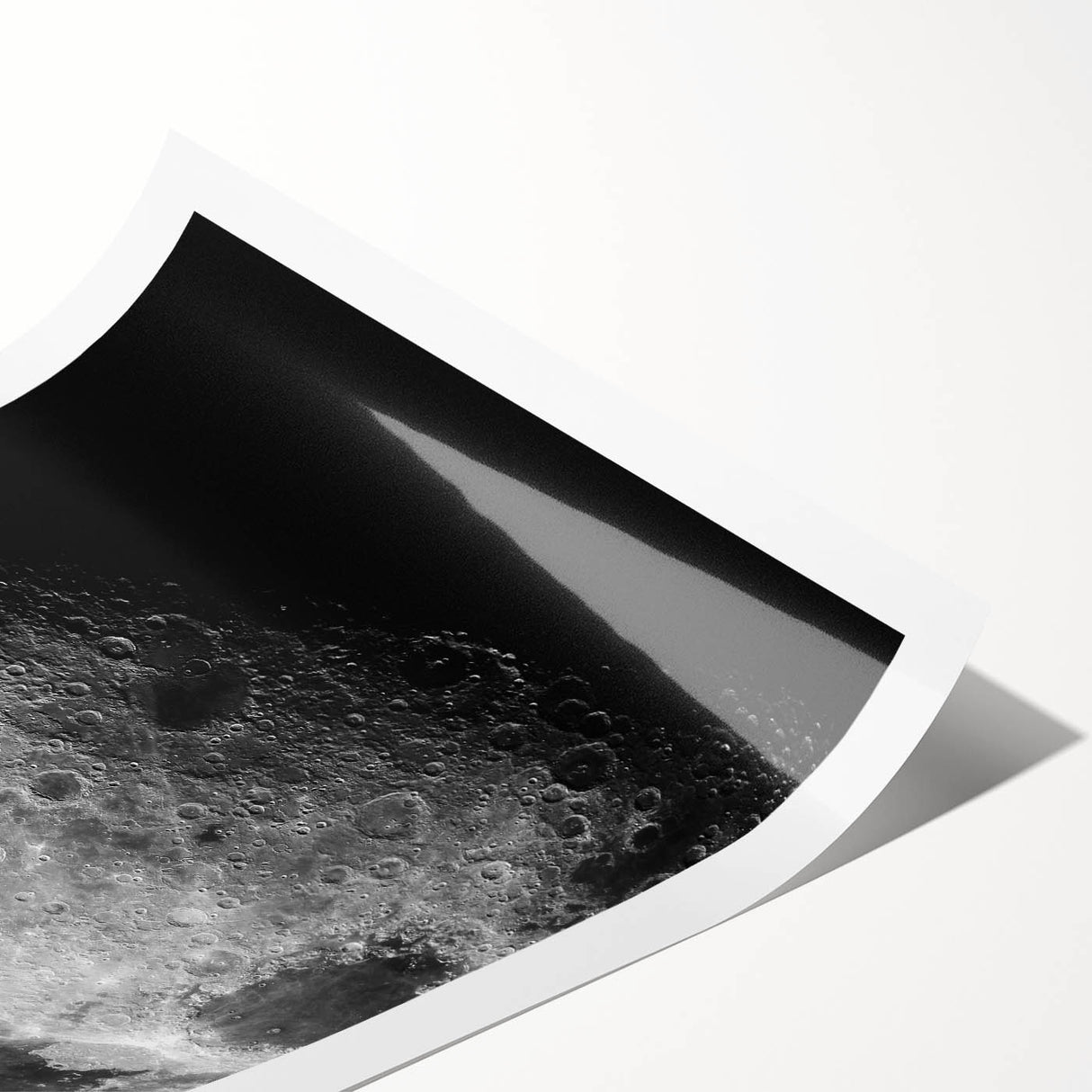 Moon Surface Close-Up – Detailed Lunar Celestial Wall Art for Home