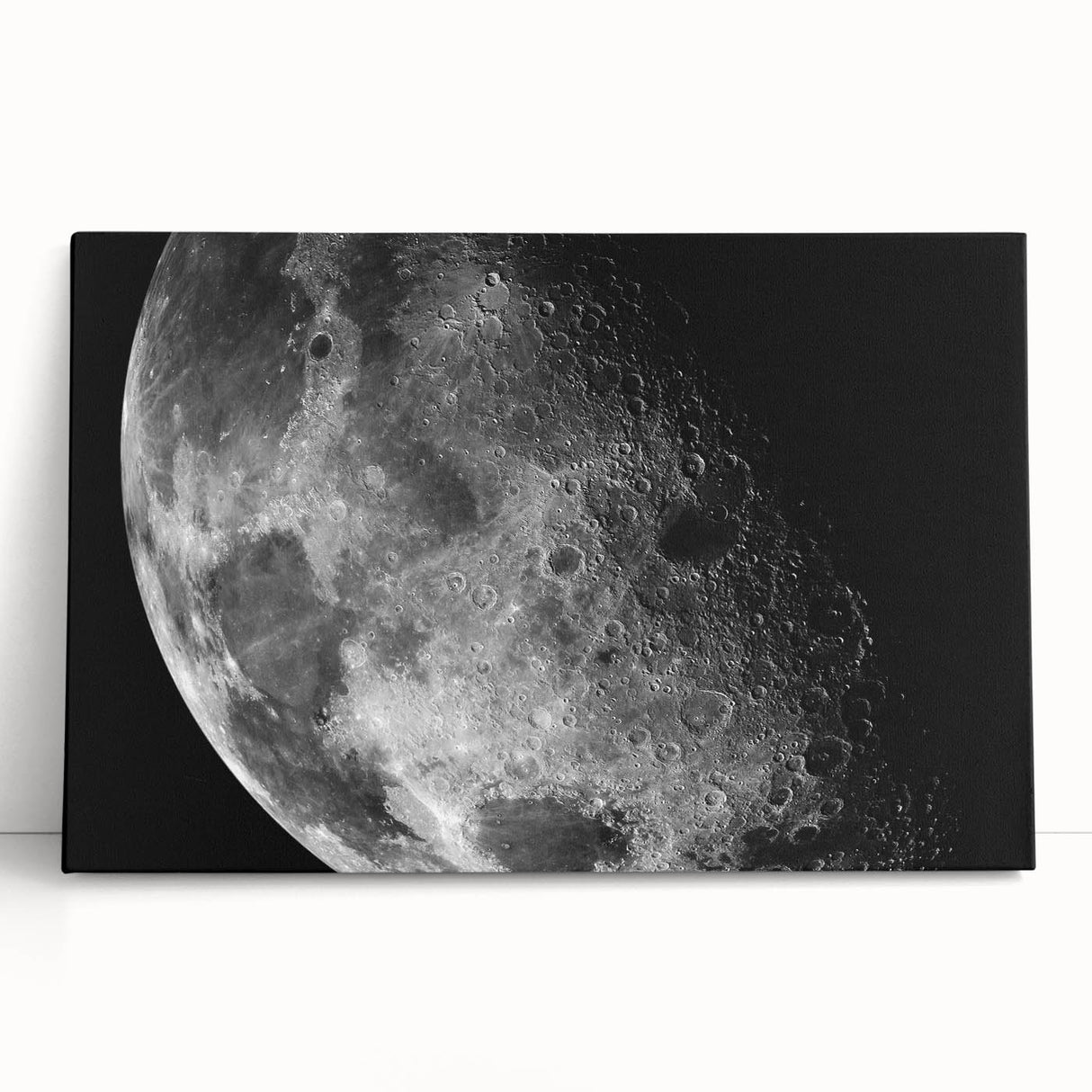 Moon Surface Close-Up – Detailed Lunar Celestial Wall Art for Home