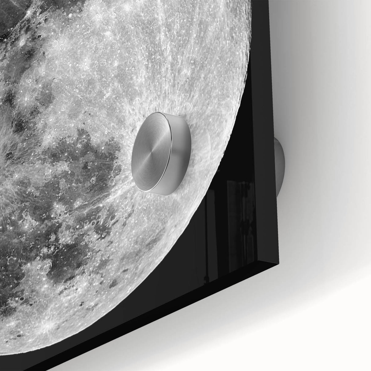 Full Moon in High Detail – Stunning Black and White Celestial Wall Art