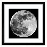 Full Moon in High Detail – Stunning Black and White Celestial Wall Art
