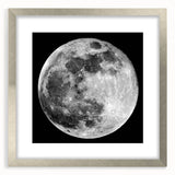 Full Moon in High Detail – Stunning Black and White Celestial Wall Art