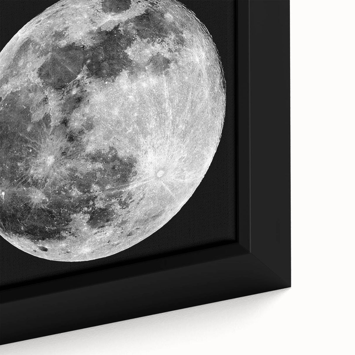 Full Moon in High Detail – Stunning Black and White Celestial Wall Art