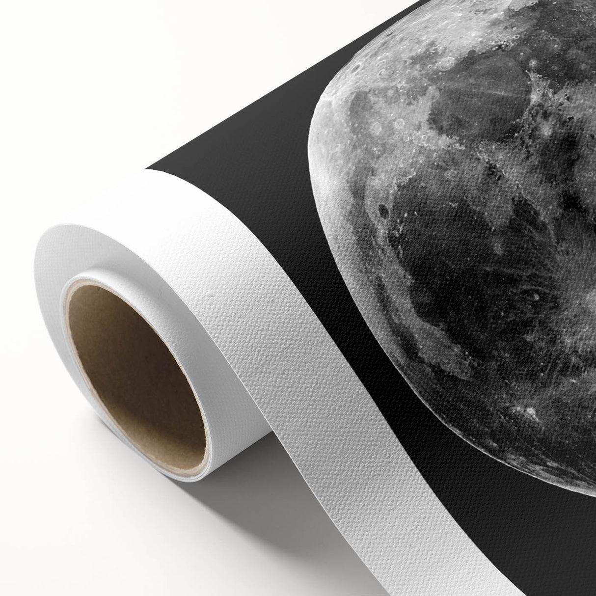 Full Moon in High Detail – Stunning Black and White Celestial Wall Art