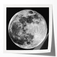 Full Moon in High Detail – Stunning Black and White Celestial Wall Art