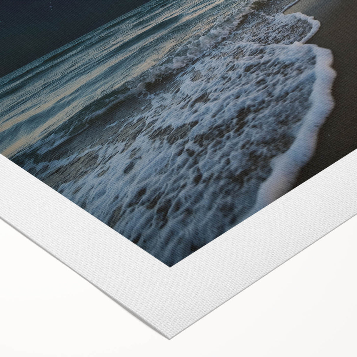 Full Moon Over Ocean Waves – Tranquil Celestial Wall Art for Home