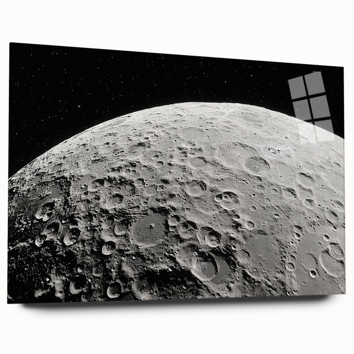 Detailed Moon Surface Craters – Stunning Celestial Wall Art Decor