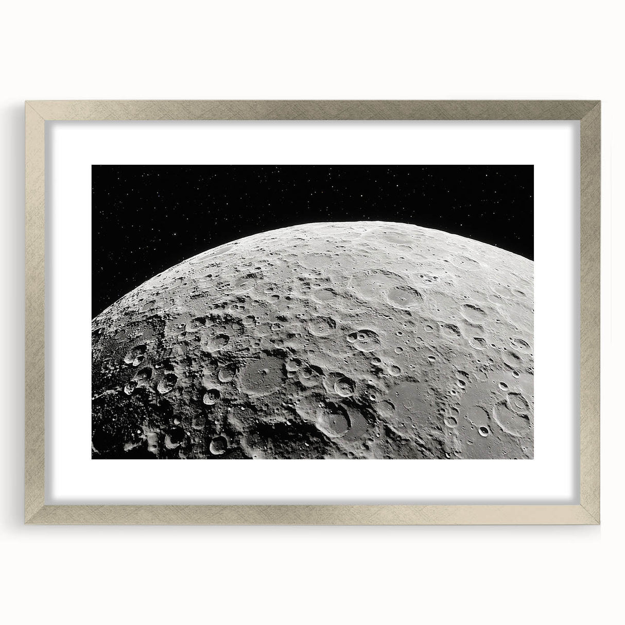Detailed Moon Surface Craters – Stunning Celestial Wall Art Decor