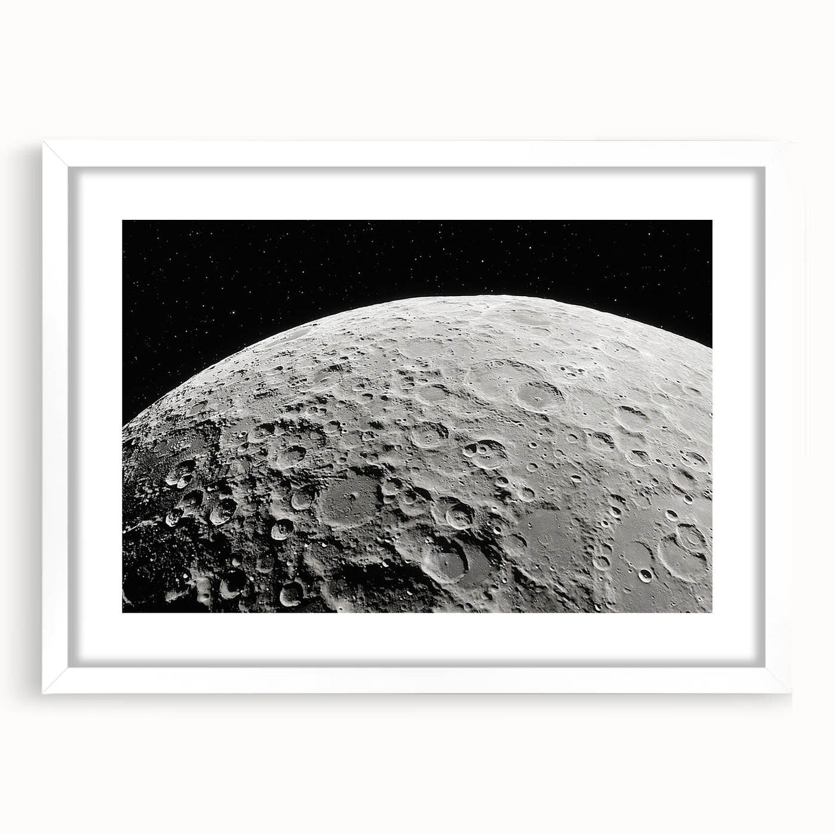 Detailed Moon Surface Craters – Stunning Celestial Wall Art Decor