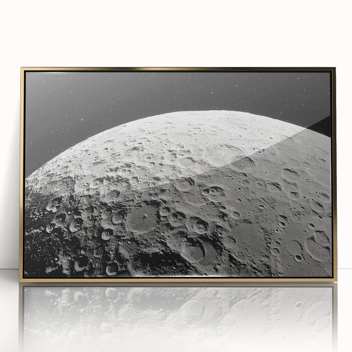 Detailed Moon Surface Craters – Stunning Celestial Wall Art Decor