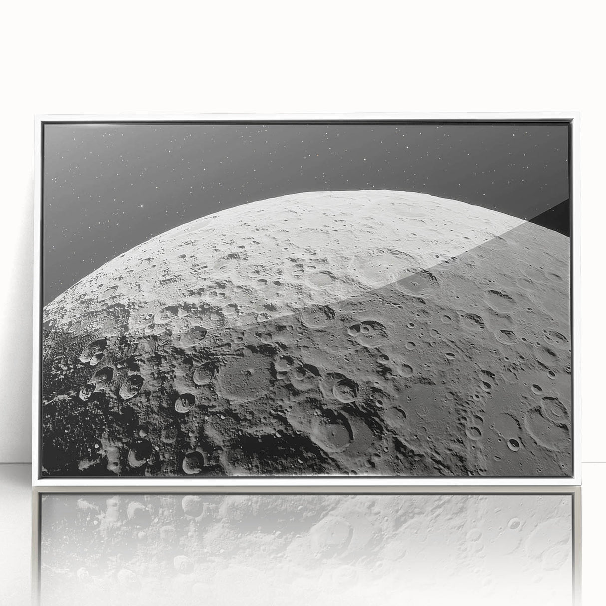 Detailed Moon Surface Craters – Stunning Celestial Wall Art Decor