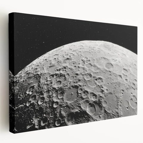 Detailed Moon Surface Craters – Stunning Celestial Wall Art Decor