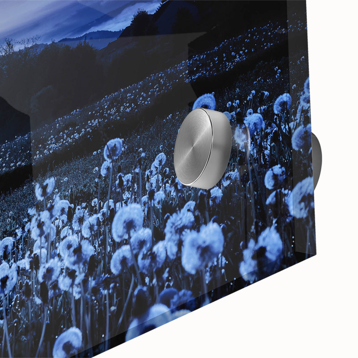 Moonlit Field of Dandelions – Tranquil Celestial Wall Art for Home