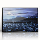 Moonlit Field of Dandelions – Tranquil Celestial Wall Art for Home