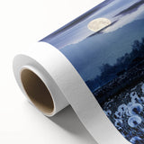 Moonlit Field of Dandelions – Tranquil Celestial Wall Art for Home