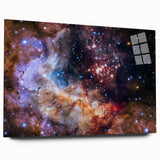 Colorful Nebula Star Cluster Art | Space Canvas Prints | Cosmic Decor