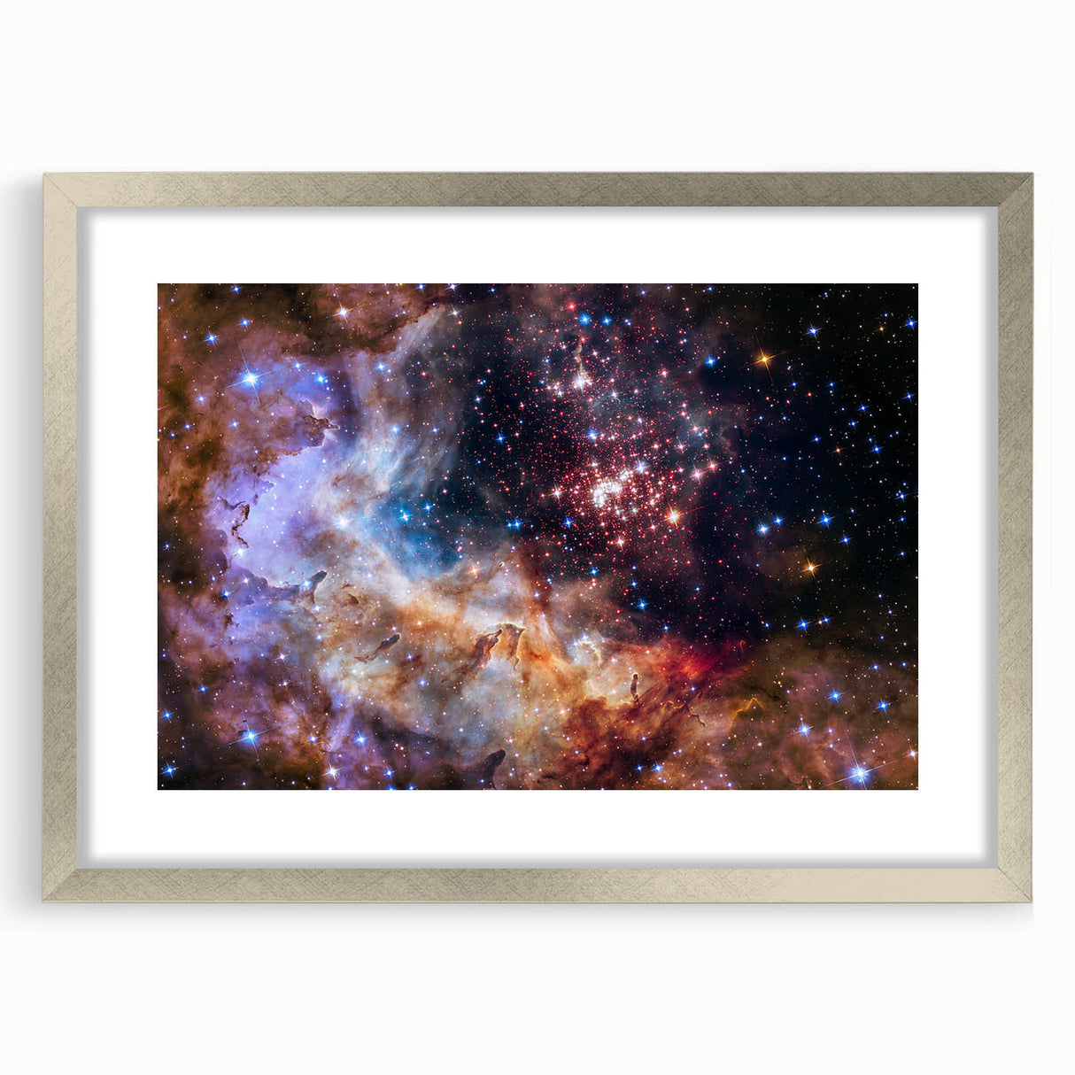 Colorful Nebula Star Cluster Art | Space Canvas Prints | Cosmic Decor