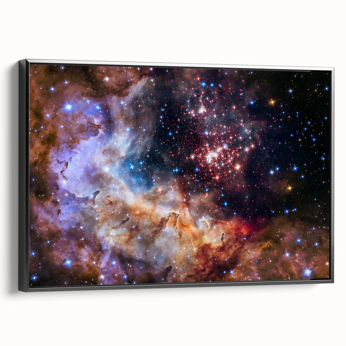 Colorful Nebula Star Cluster Art | Space Canvas Prints | Cosmic Decor
