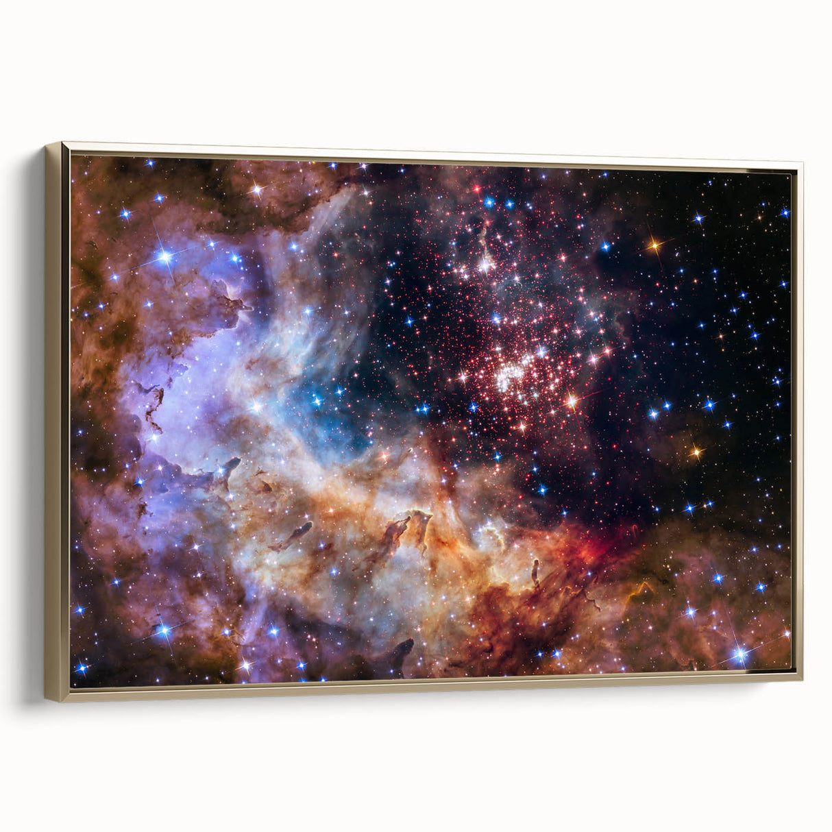 Colorful Nebula Star Cluster Art | Space Canvas Prints | Cosmic Decor