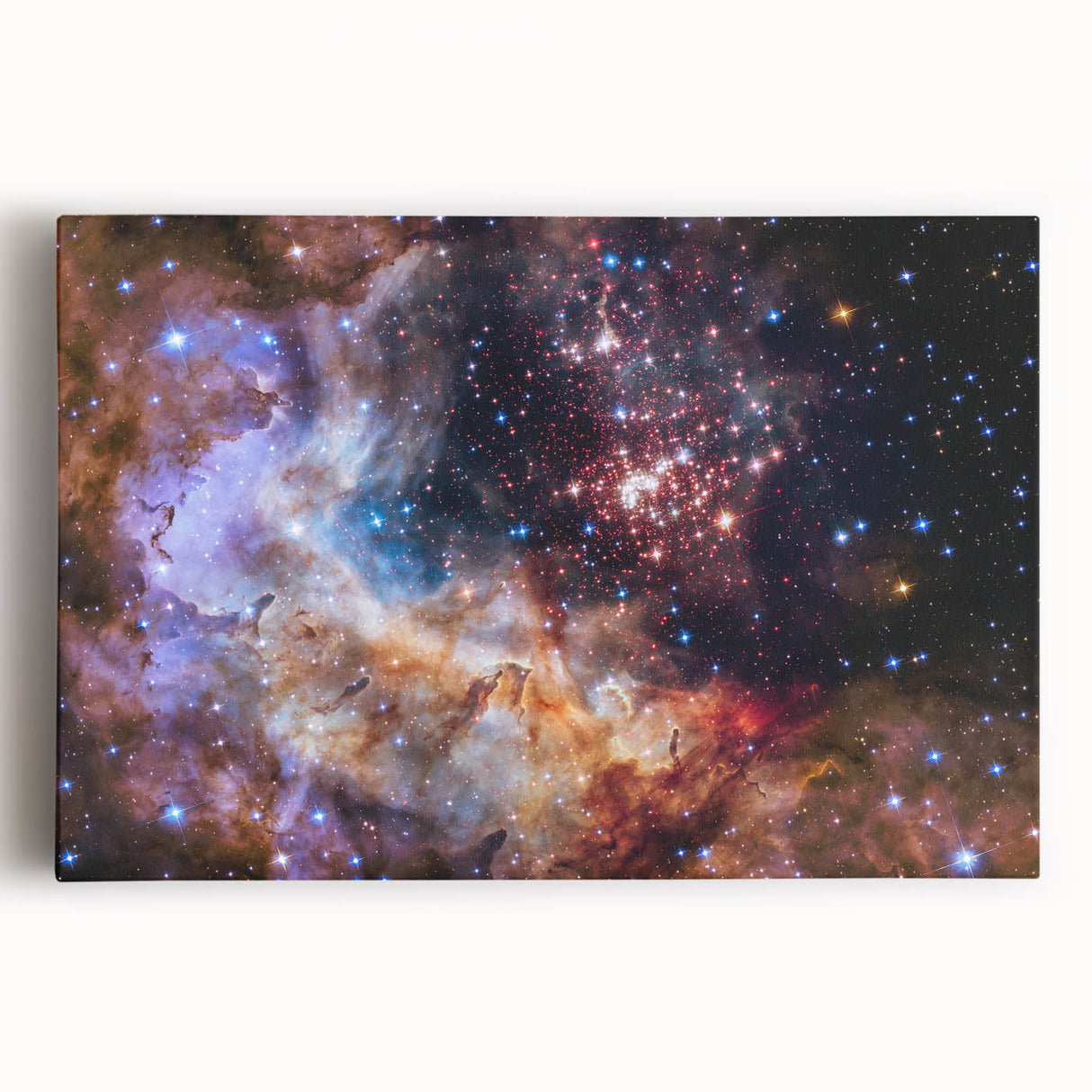 Colorful Nebula Star Cluster Art | Space Canvas Prints | Cosmic Decor