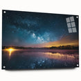 Milky Way Reflections Over Lake | Space Canvas Prints | Night Sky Art