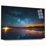 Milky Way Reflections Over Lake | Space Canvas Prints | Night Sky Art