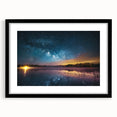 Milky Way Reflections Over Lake | Space Canvas Prints | Night Sky Art
