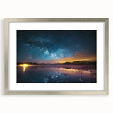 Milky Way Reflections Over Lake | Space Canvas Prints | Night Sky Art