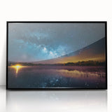Milky Way Reflections Over Lake | Space Canvas Prints | Night Sky Art