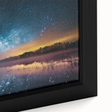 Milky Way Reflections Over Lake | Space Canvas Prints | Night Sky Art