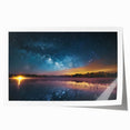 Milky Way Reflections Over Lake | Space Canvas Prints | Night Sky Art